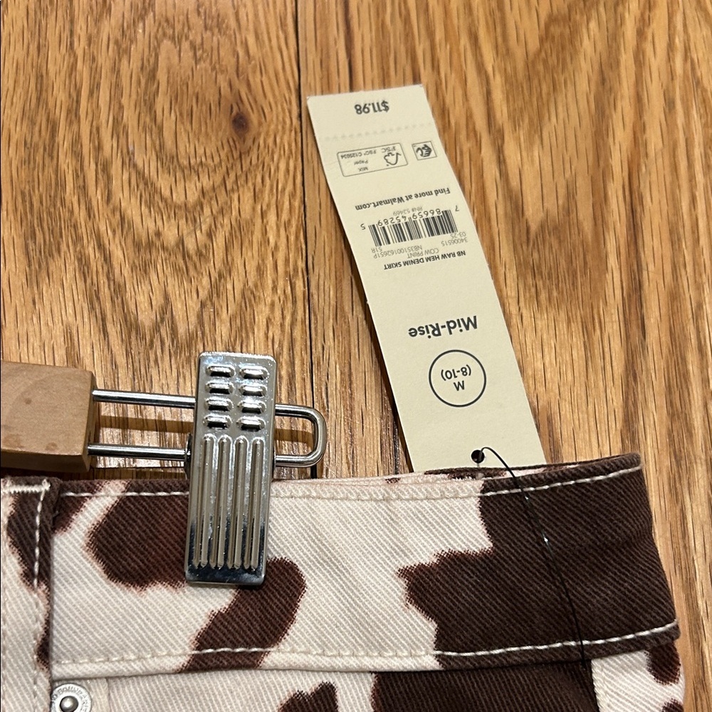 No Boundaries Brown and Cream Mini Skirt - Picture 3 of 9